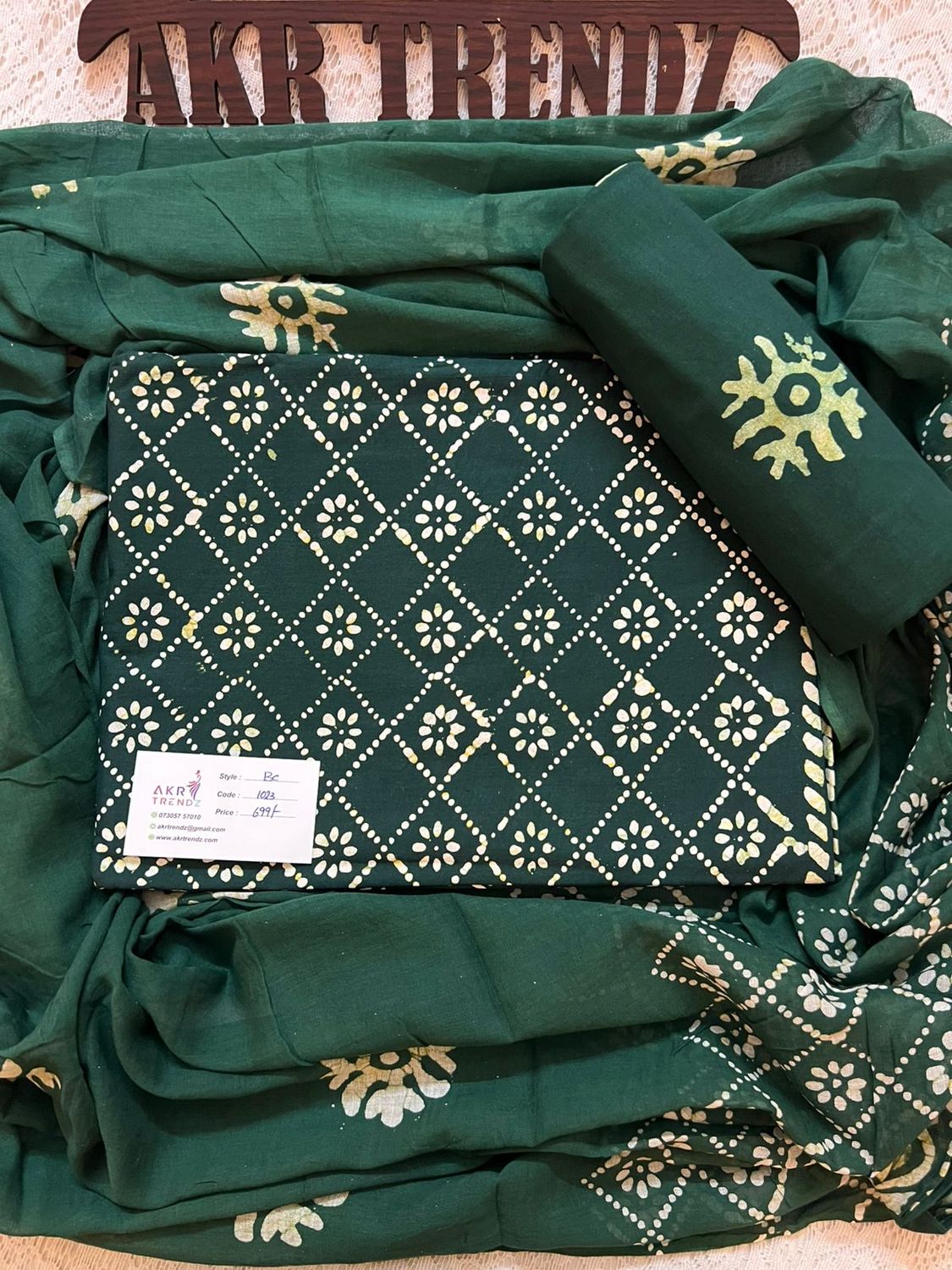 ​Handblock Batik cotton suit sets