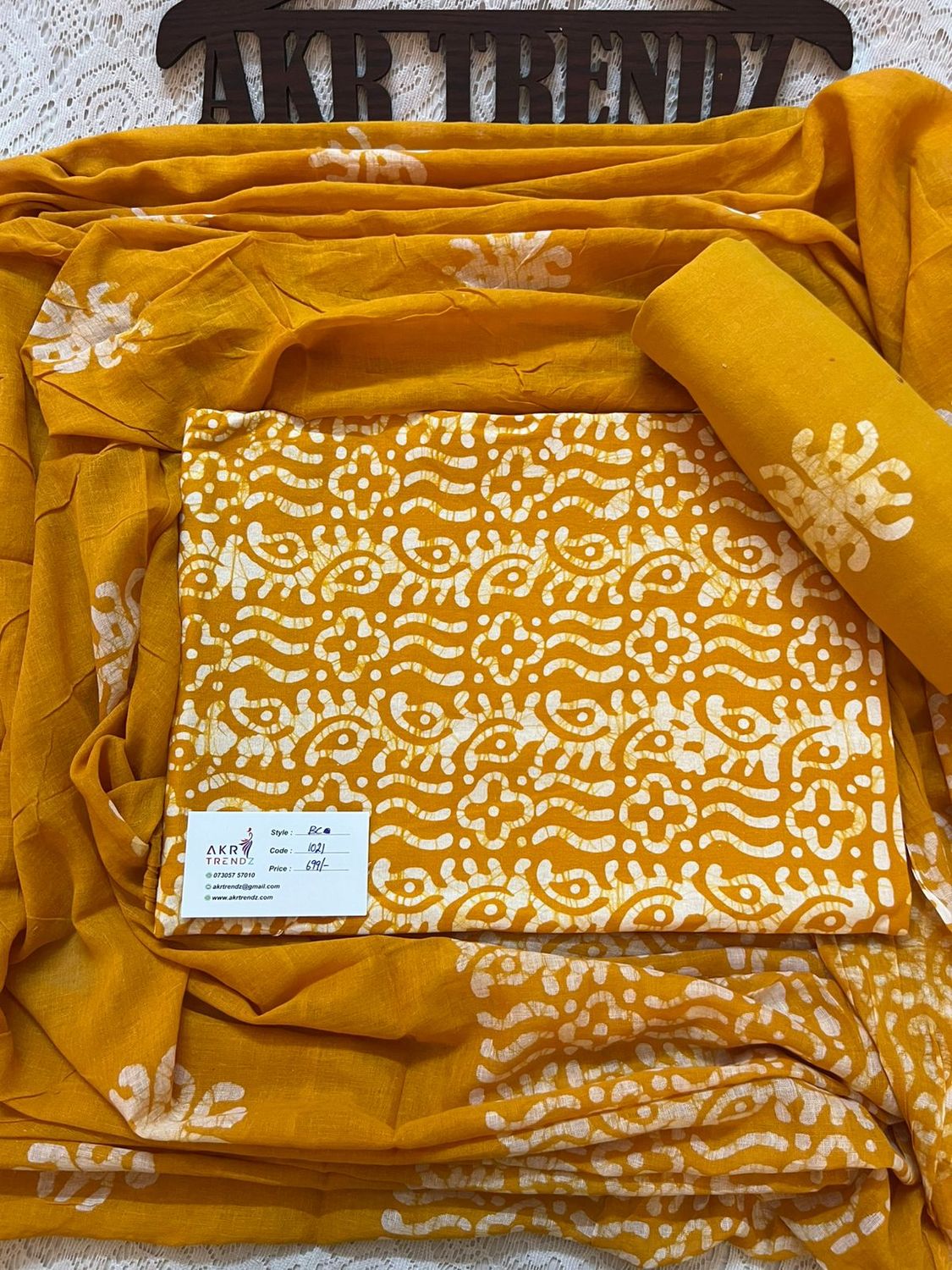 ​Handblock Batik cotton suit sets