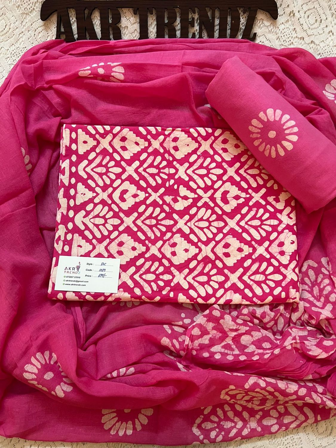 ​Handblock Batik cotton suit sets