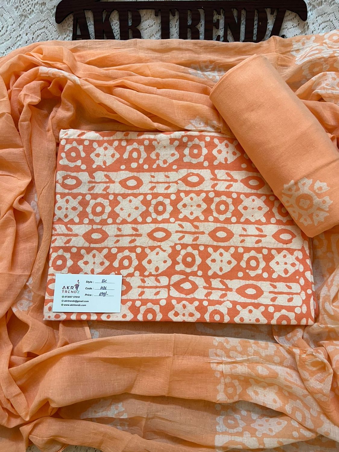 ​Handblock Batik cotton suit sets