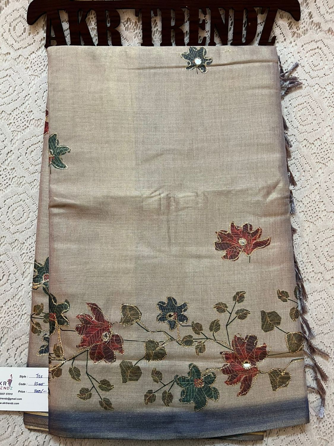 Embroidered Tissue silk sarees​