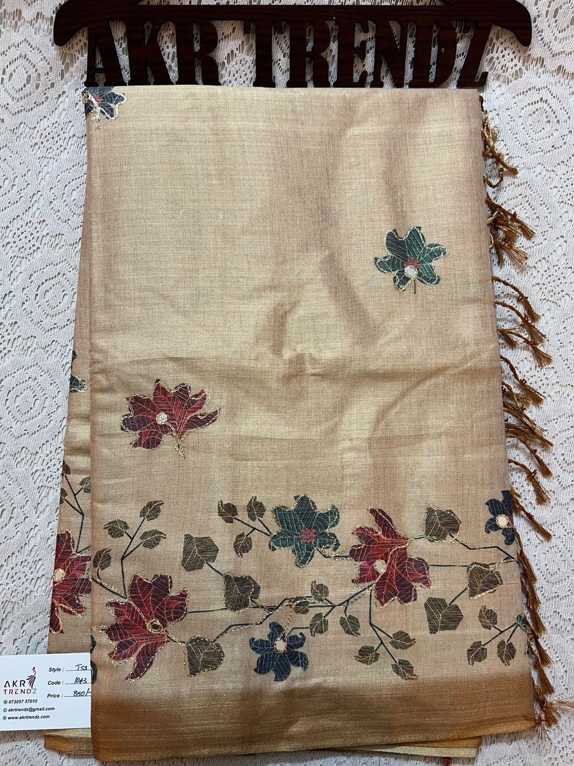 Embroidered Tissue silk sarees​