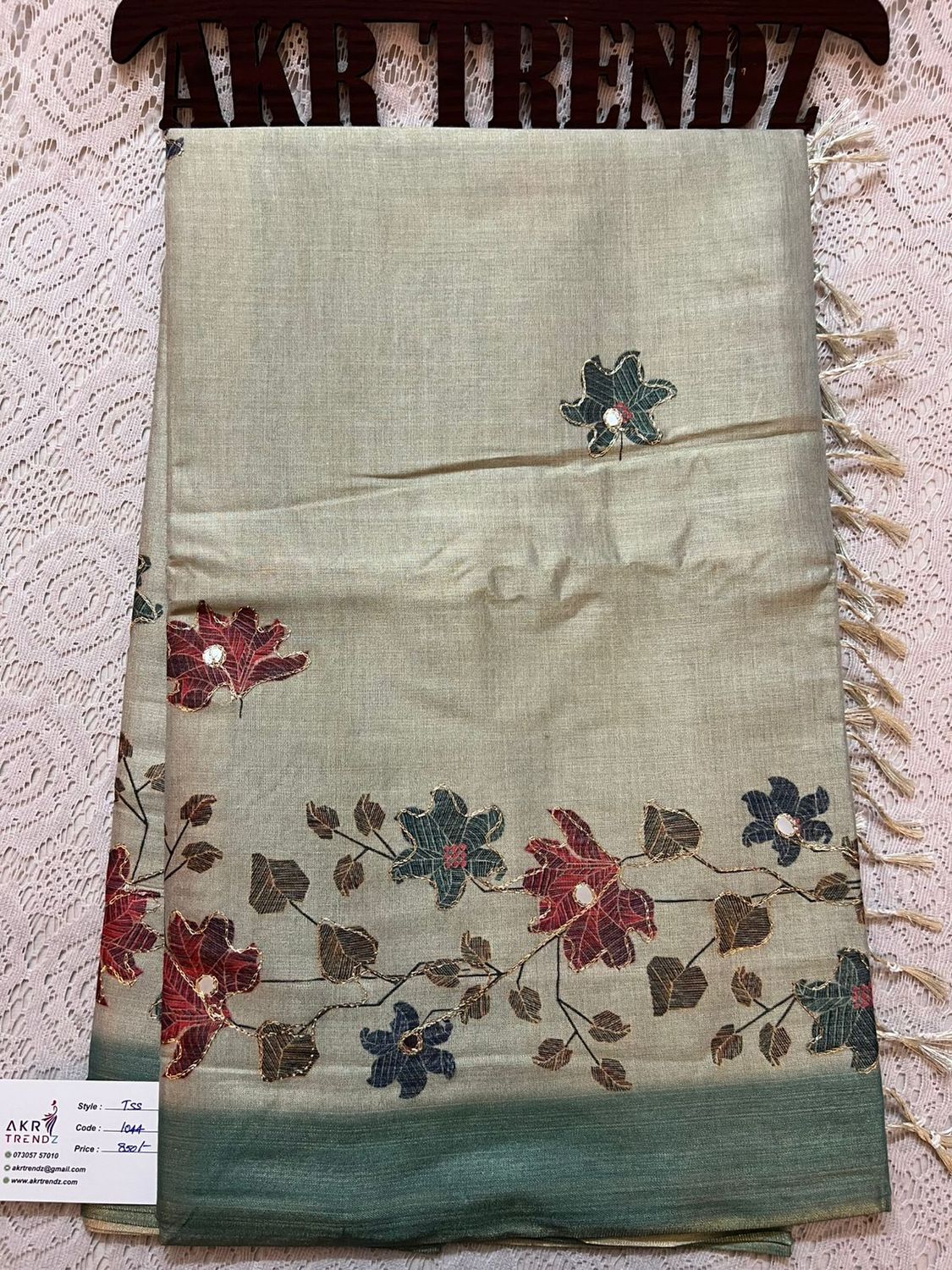 Embroidered Tissue silk sarees​