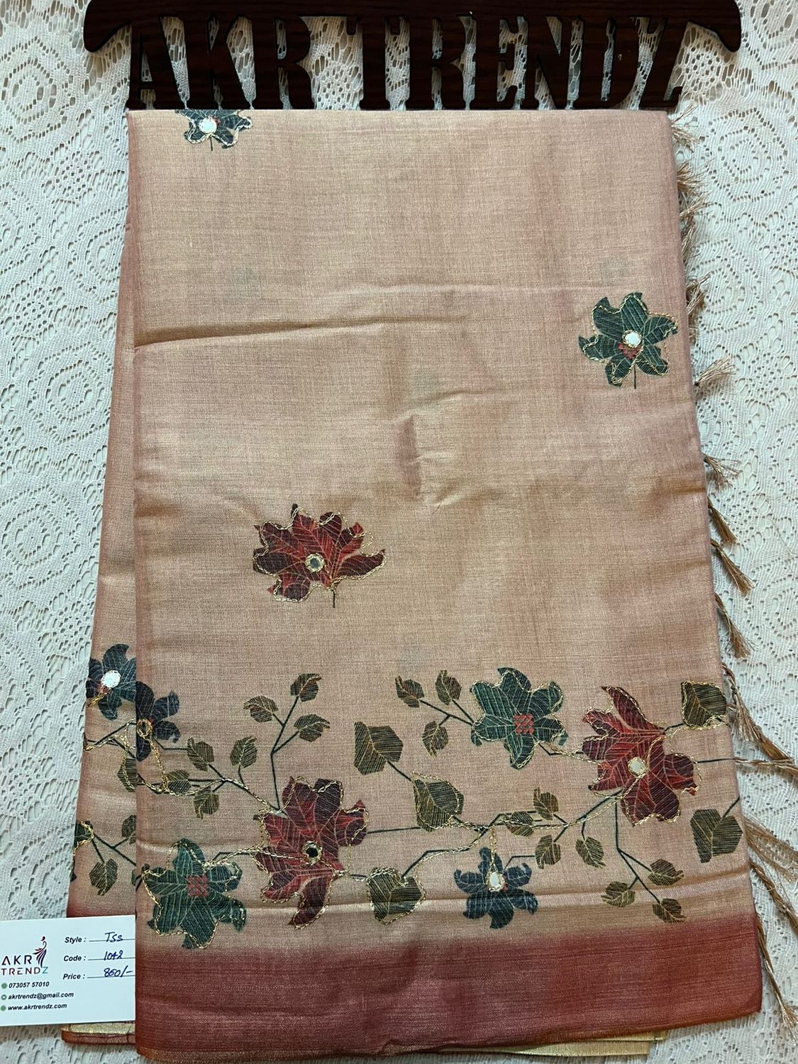 Embroidered Tissue silk sarees​