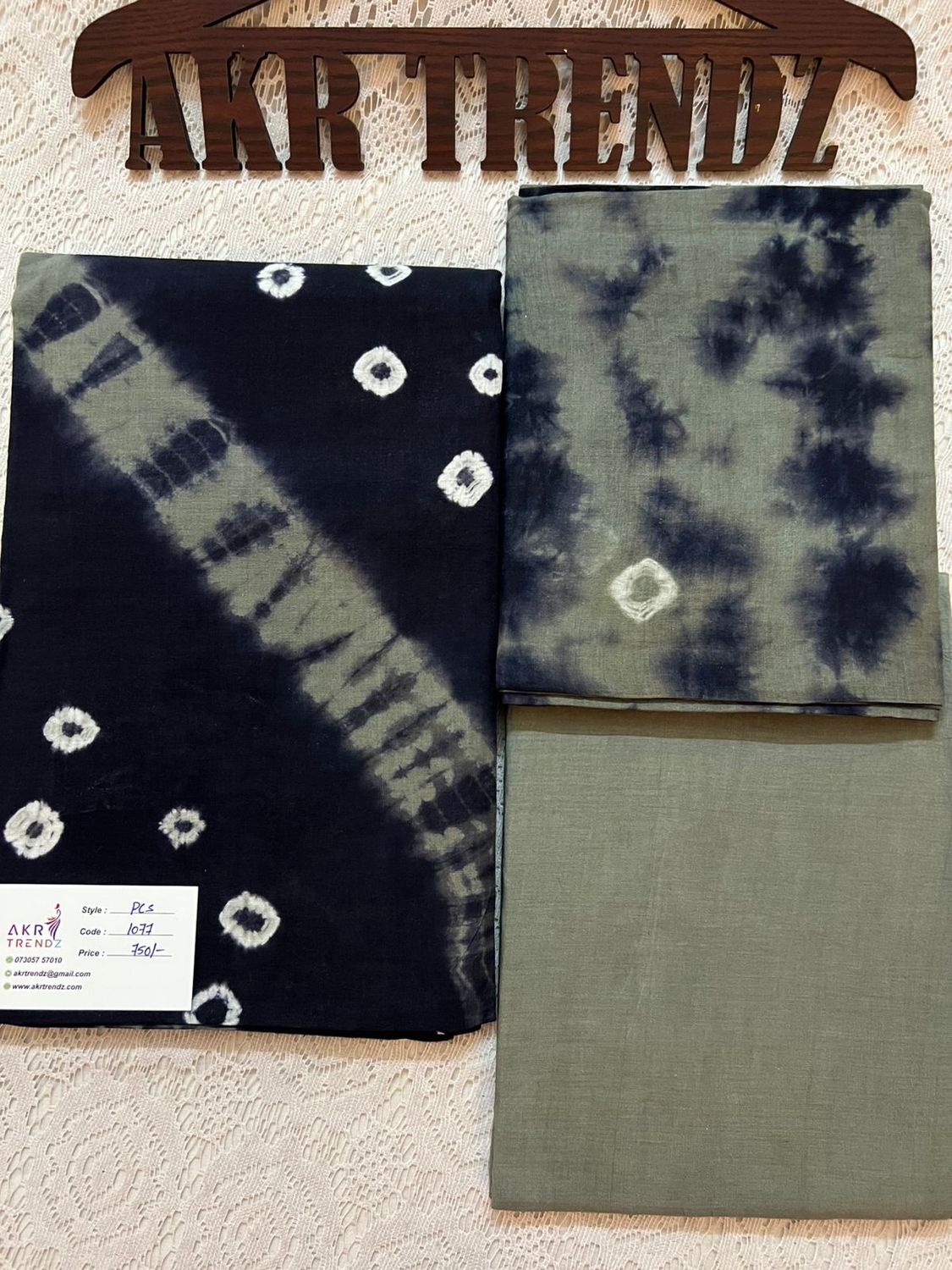 Handblock Tie &amp; Die pure cotton suit sets​