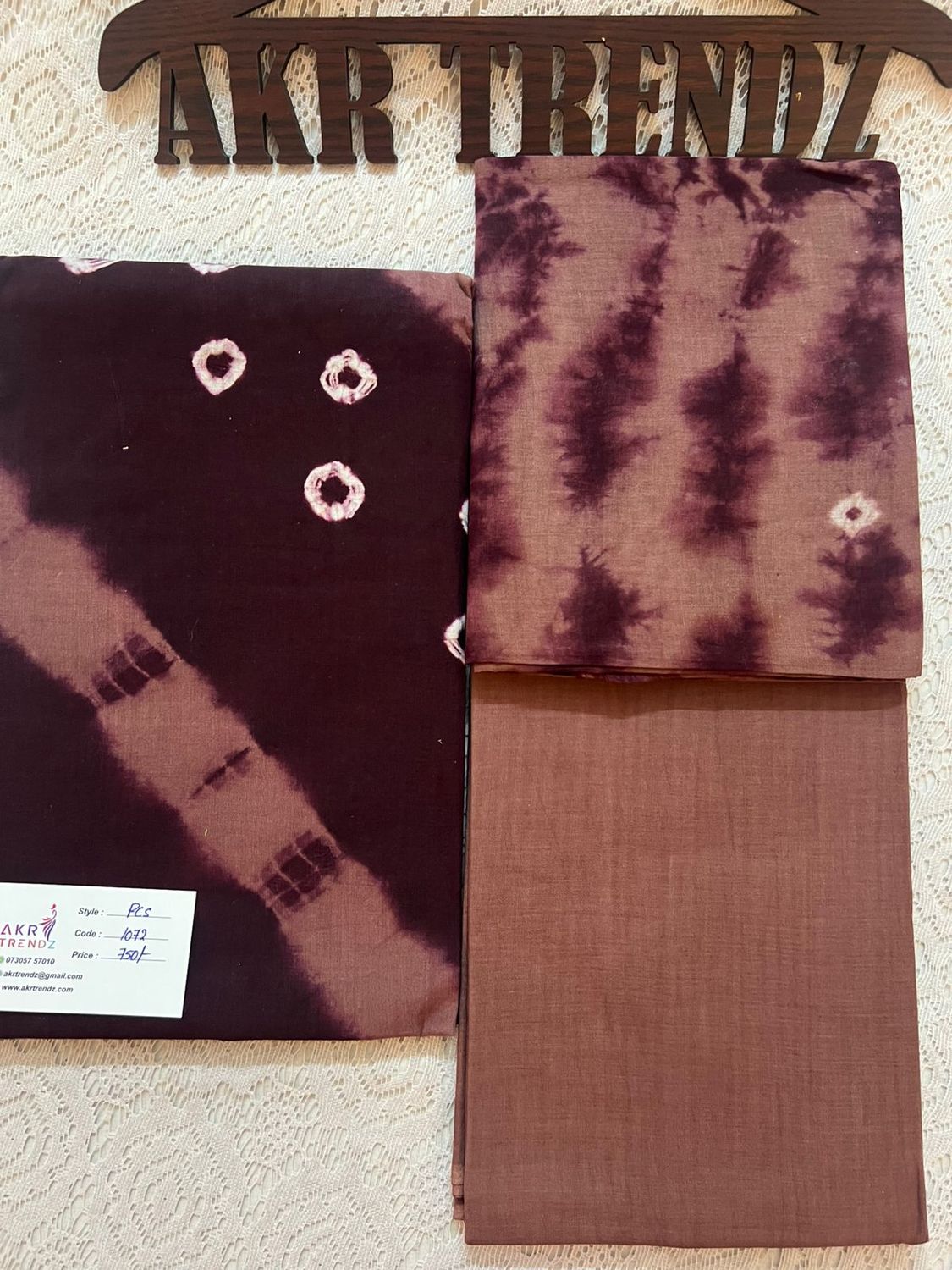 Handblock Tie &amp; Die pure cotton suit sets​