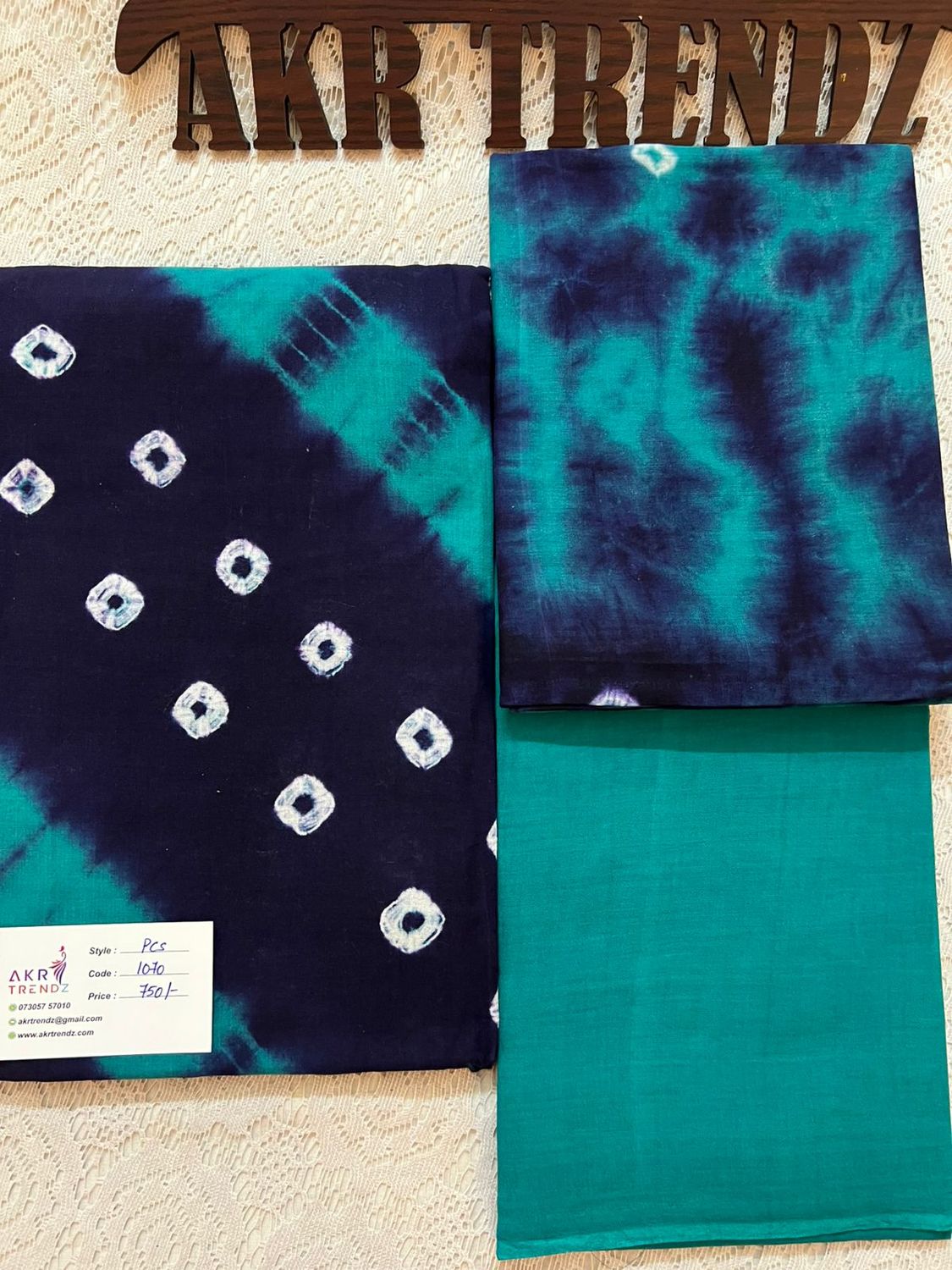 Handblock Tie &amp; Die pure cotton suit sets​