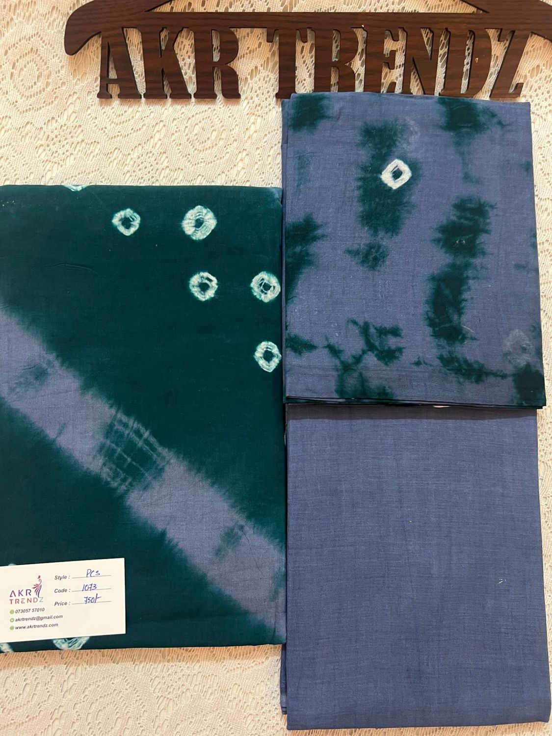 Handblock Tie &amp; Die pure cotton suit sets​