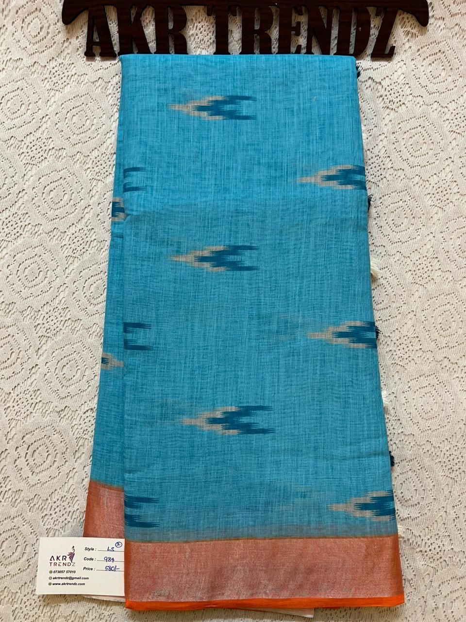 Ikkat Fancy Linen cotton sarees​
