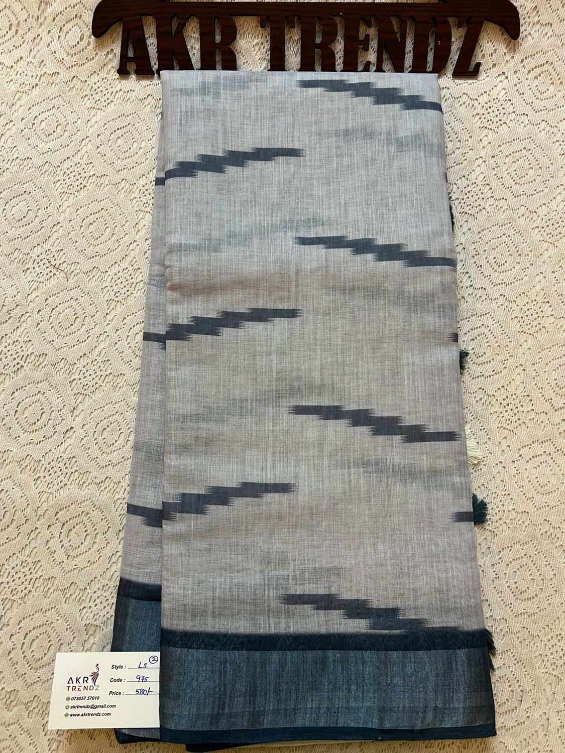 Ikkat Fancy Linen cotton sarees​