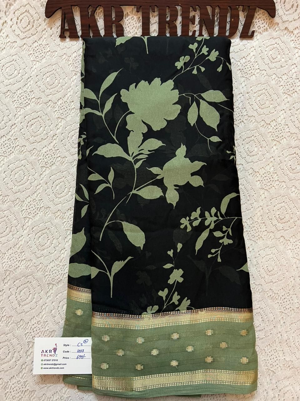 Fancy Floral chiffon sarees​