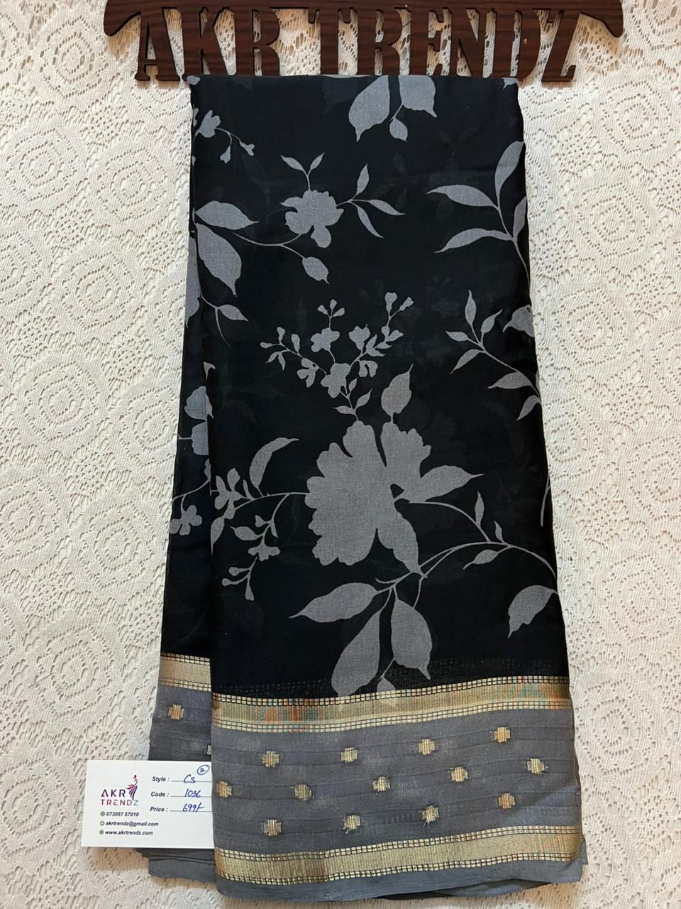 Fancy Floral chiffon sarees​