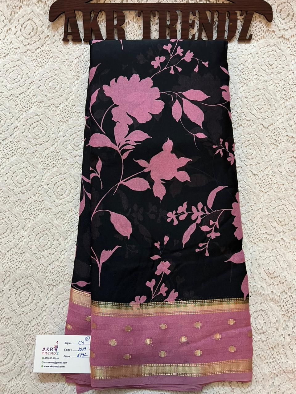 Fancy Floral chiffon sarees​