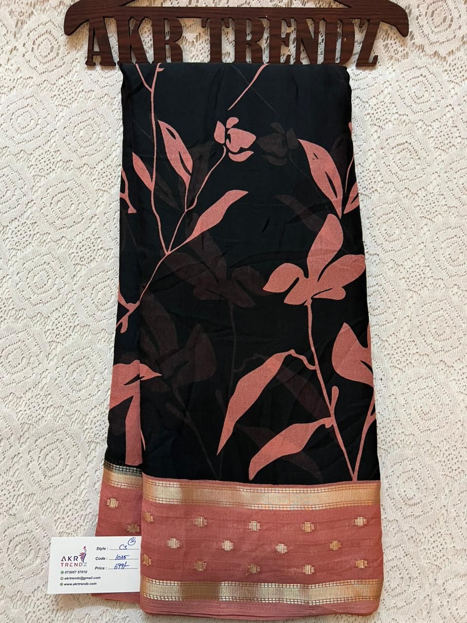 Fancy Floral chiffon sarees​