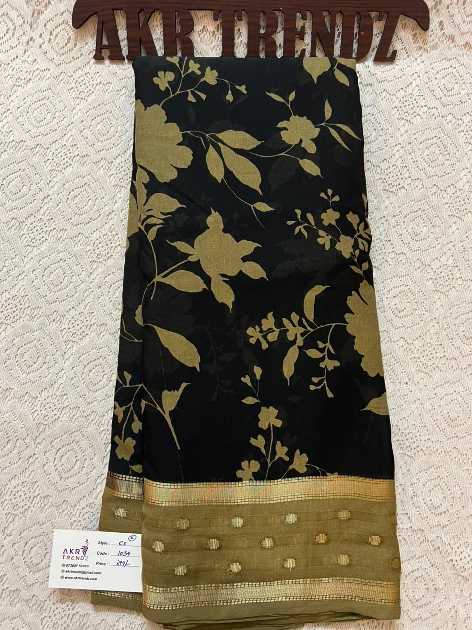 Fancy Floral chiffon sarees​