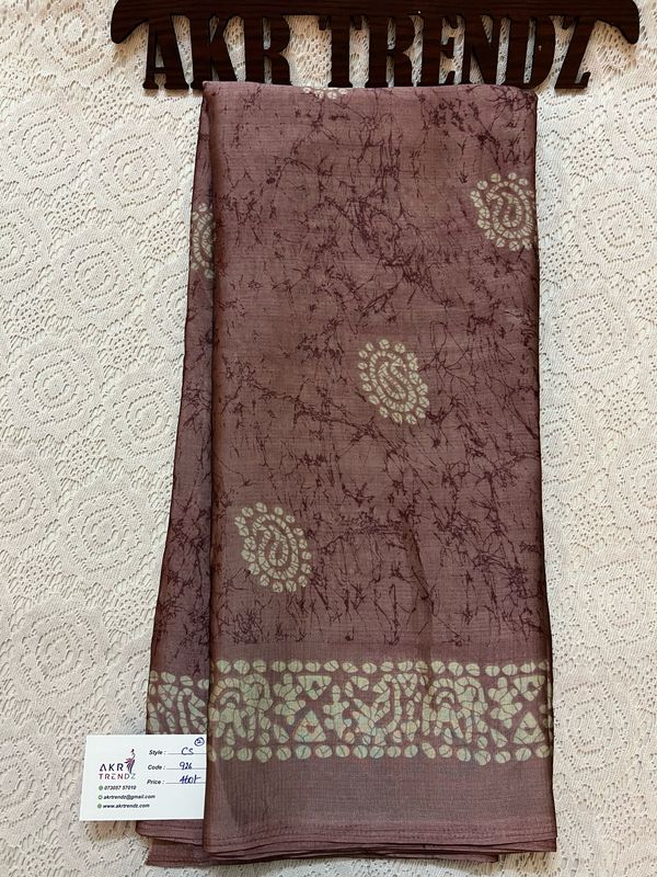 Daily Wear Chiffon Sarees