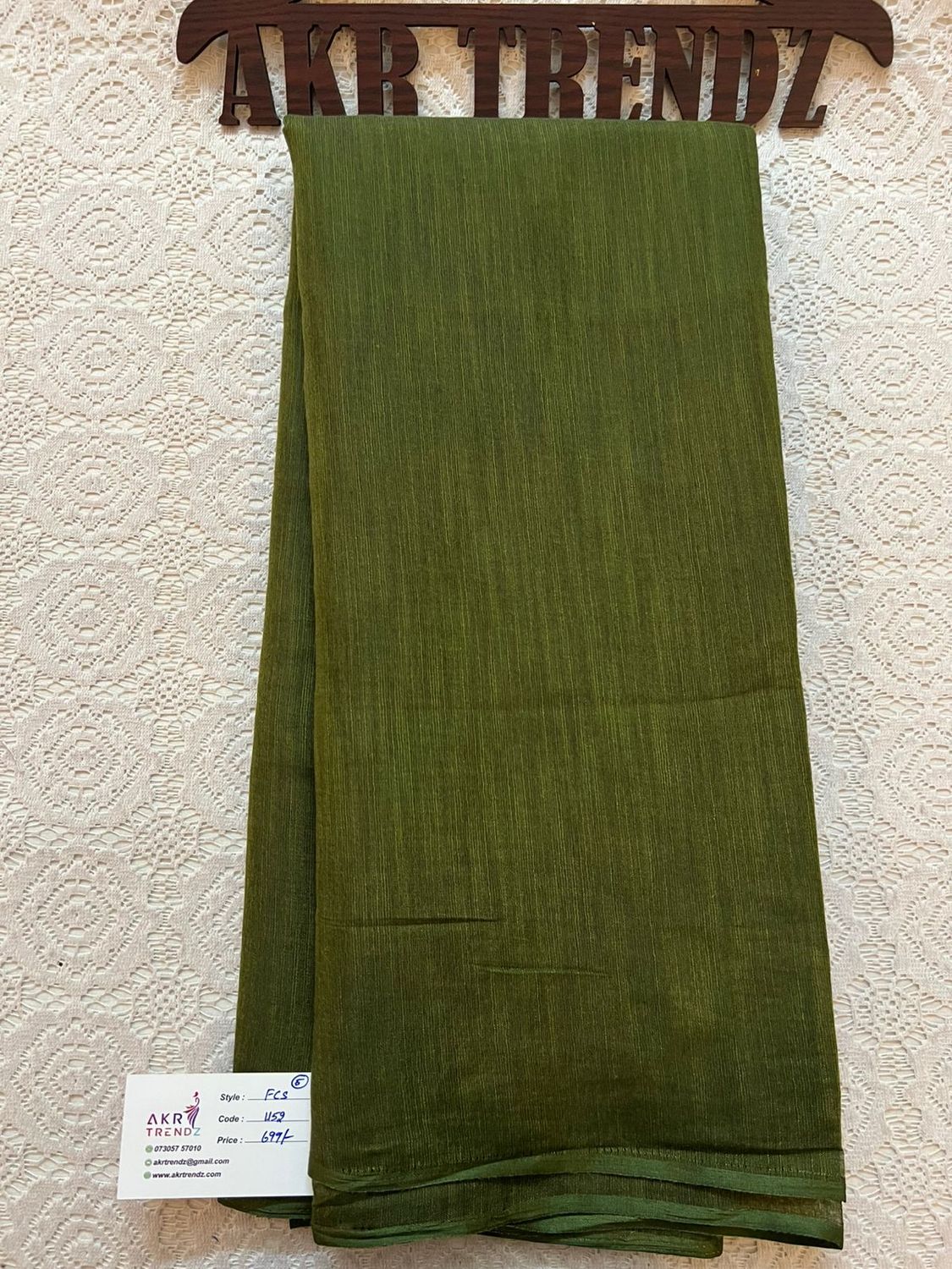Fancy linen cotton sarees