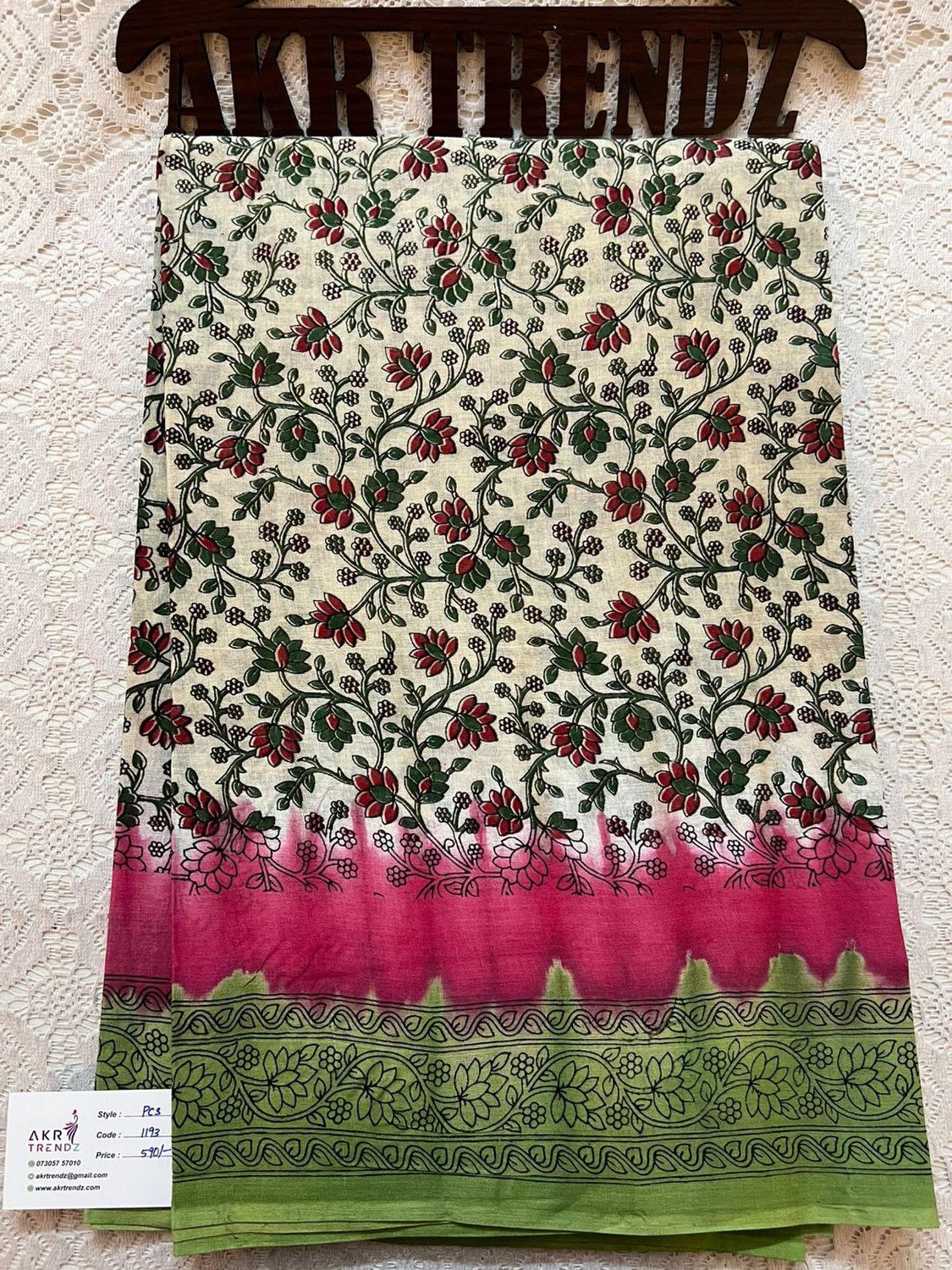 ​Summer pure cotton sarees