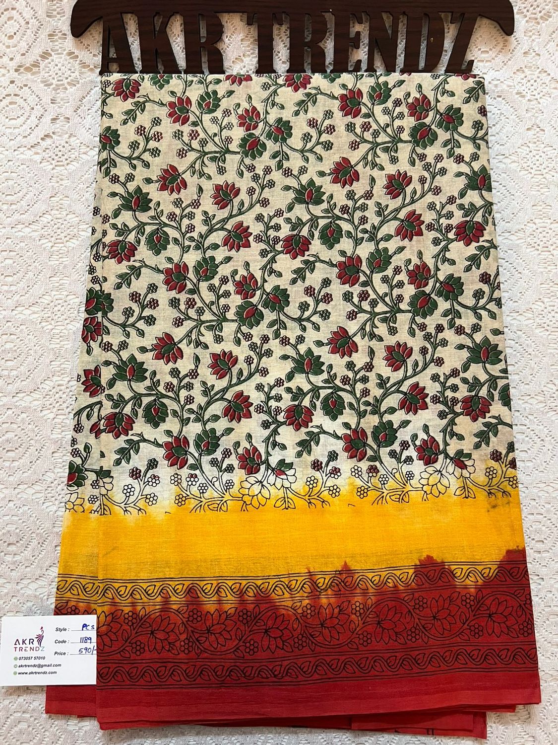 ​Summer pure cotton sarees