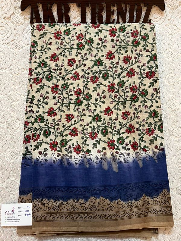 ​Summer pure cotton sarees