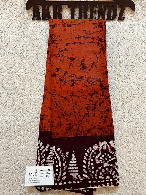 Batik pure cotton sarees