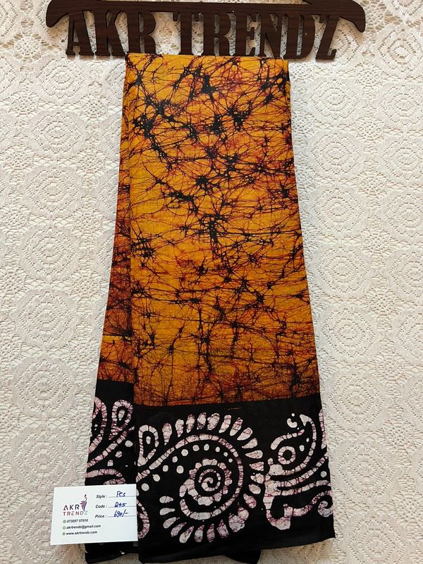 Batik pure cotton sarees