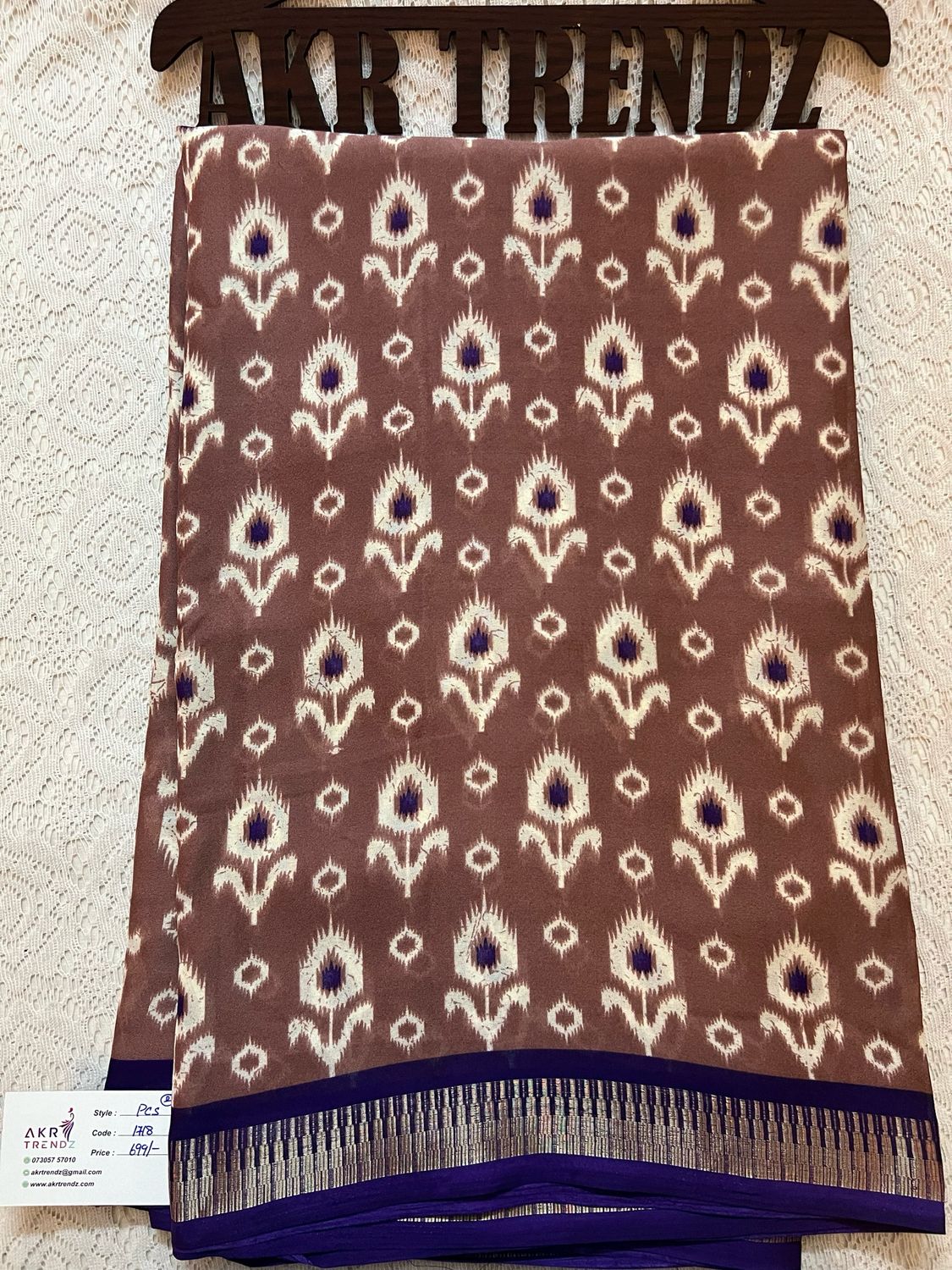 Thin border Georgette Sarees