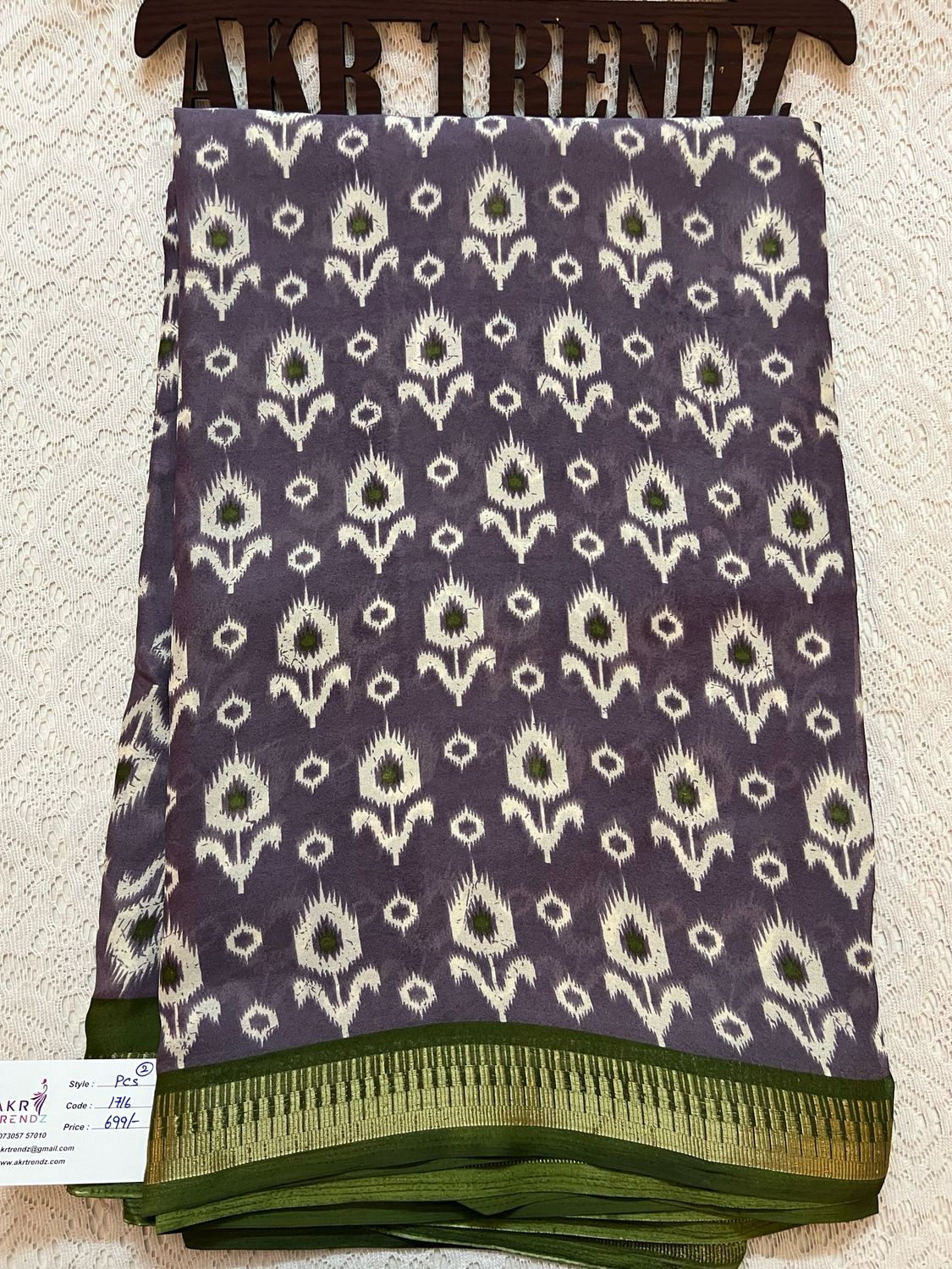 Thin border Georgette Sarees