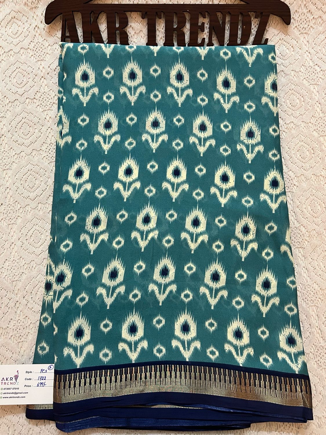 Thin border Georgette Sarees