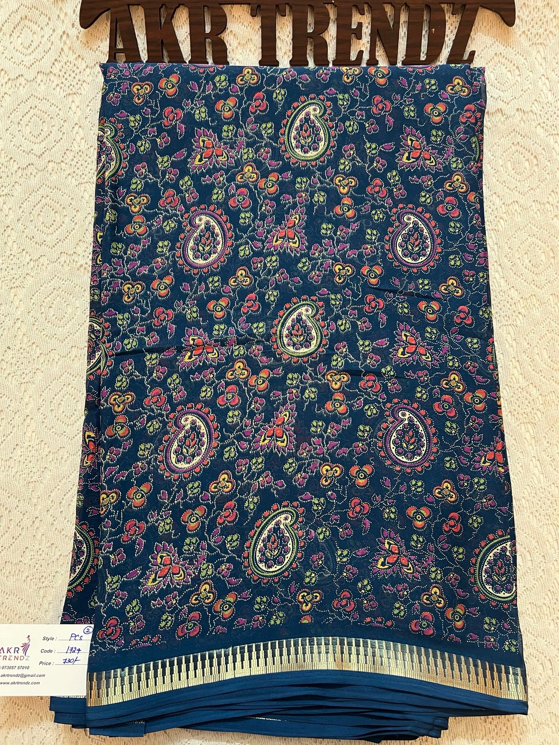 Thin Border Georgette Sarees