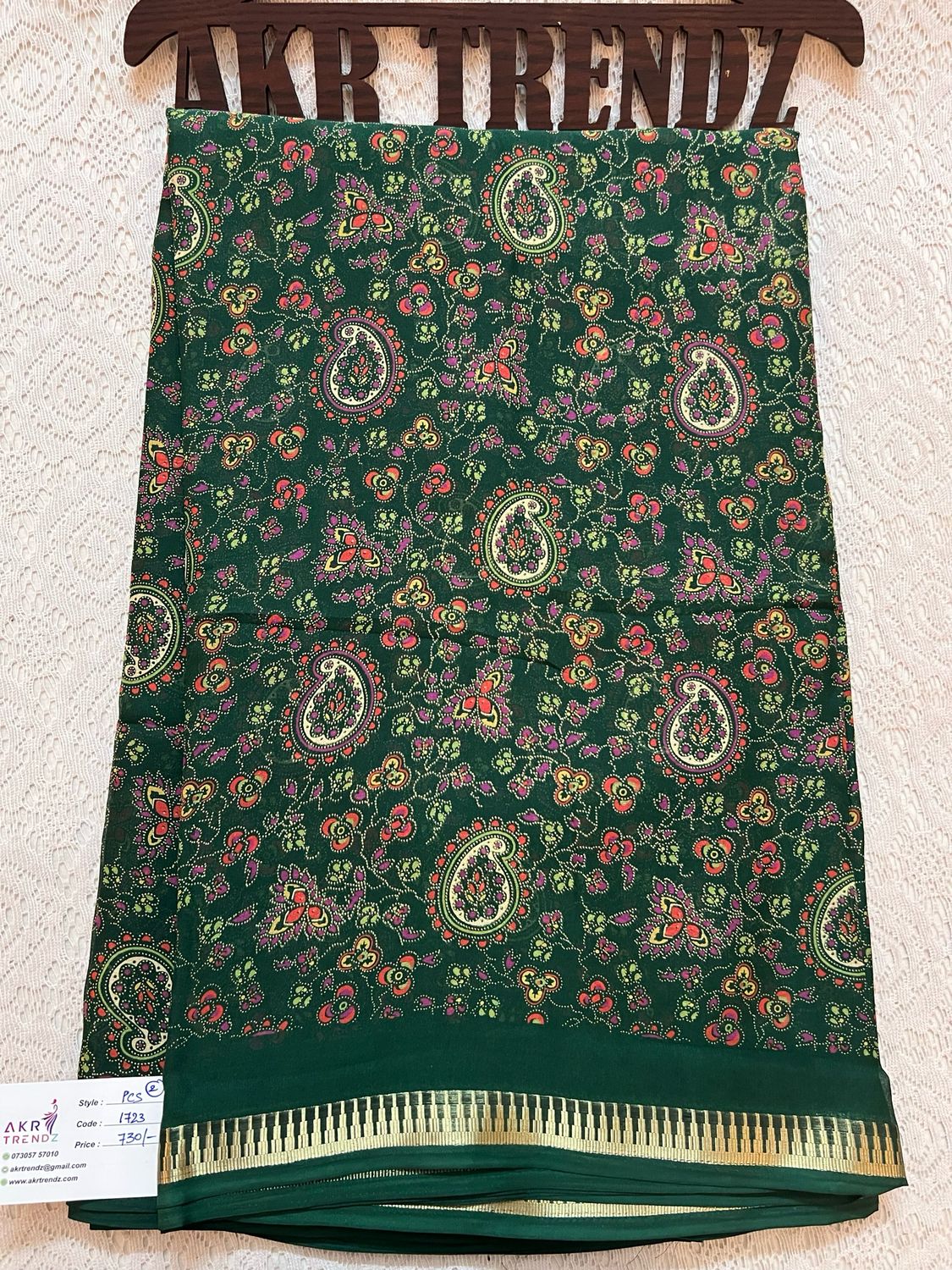 Thin border Georgette Sarees