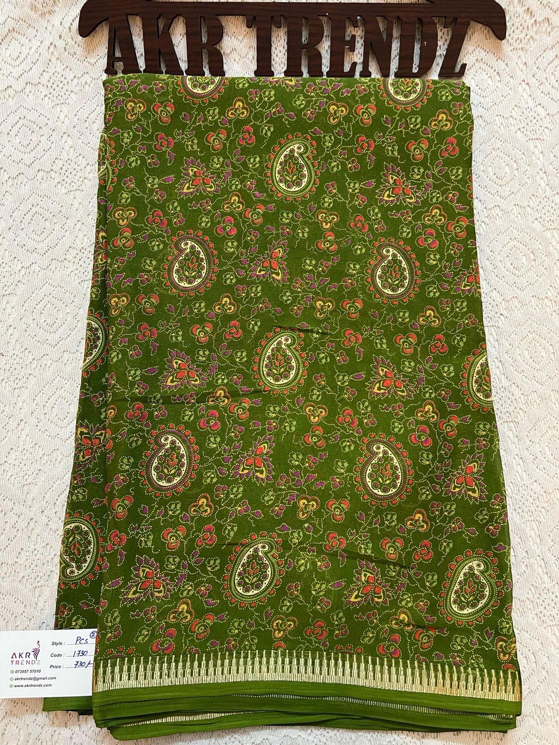 Thin Border Georgette Sarees
