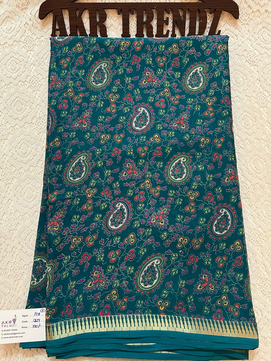 Thin border Georgette Sarees