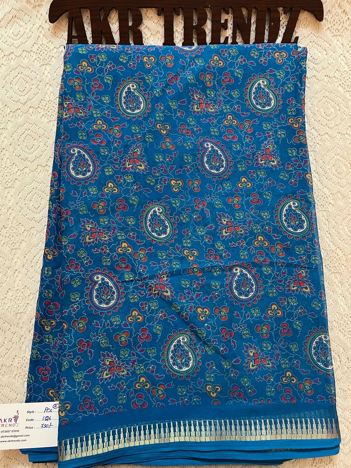 Thin border Georgette Sarees