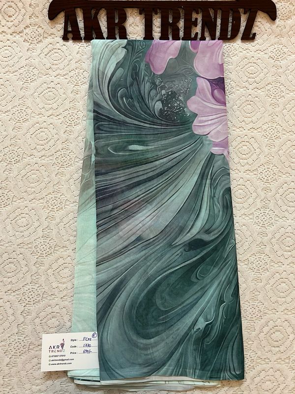 Floral Printed Georgette Sarees