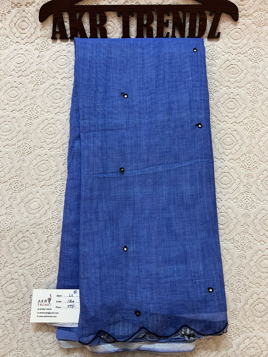 Fancy Digital Print Linen Sarees