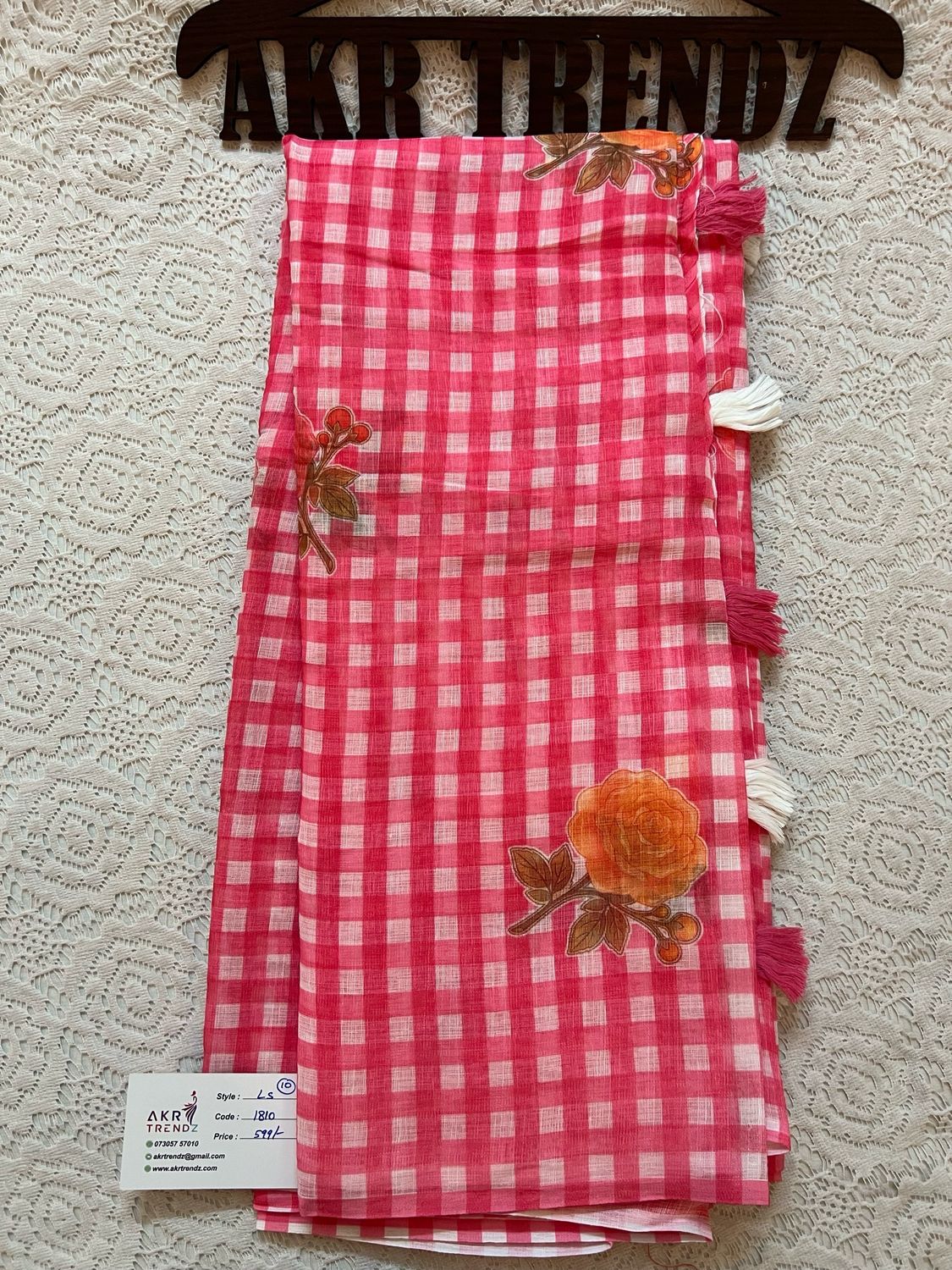 Fancy linen Digital Print Sarees