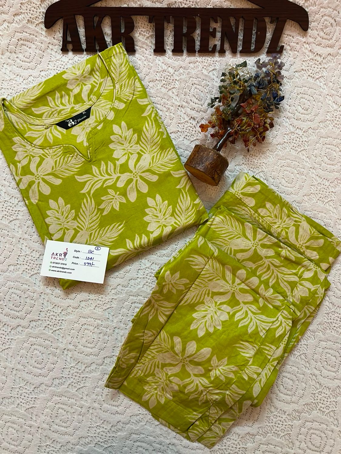 Casual Cotton Kurti Set