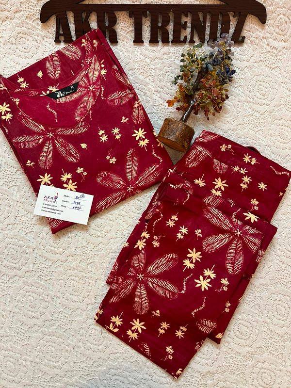 Casual Cotton Kurti Set