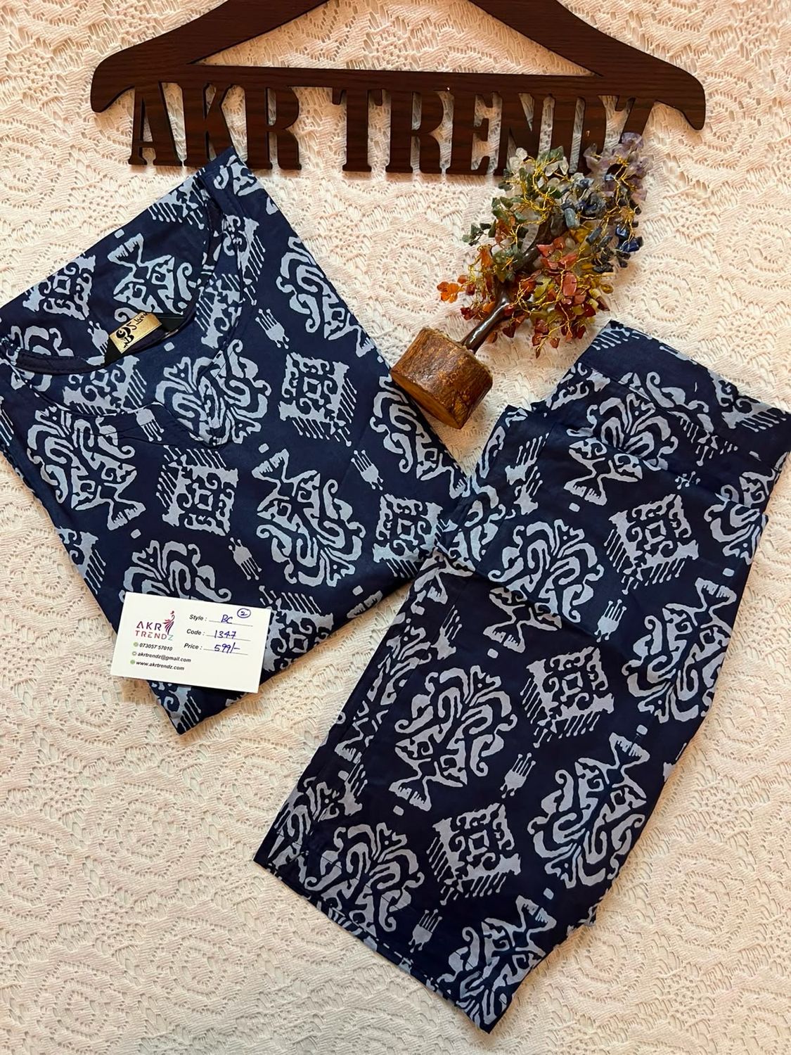 Casual Cotton Kurti Set