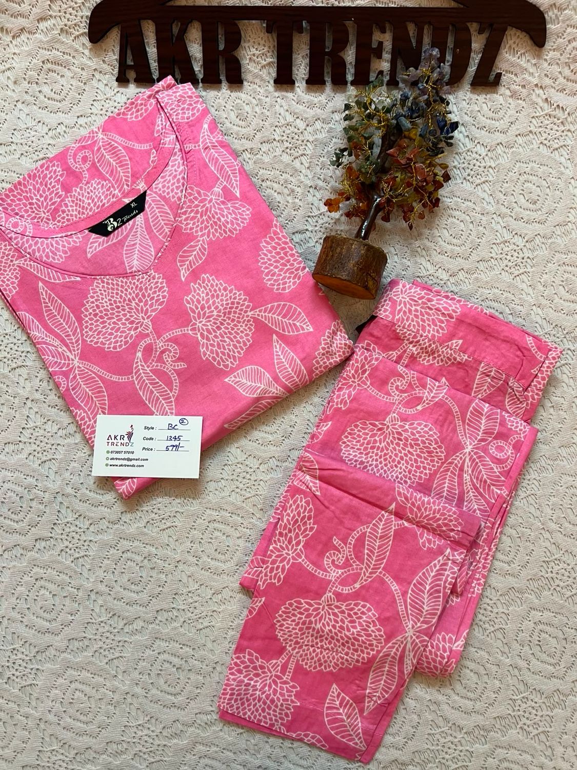 Casual Cotton kurti Set