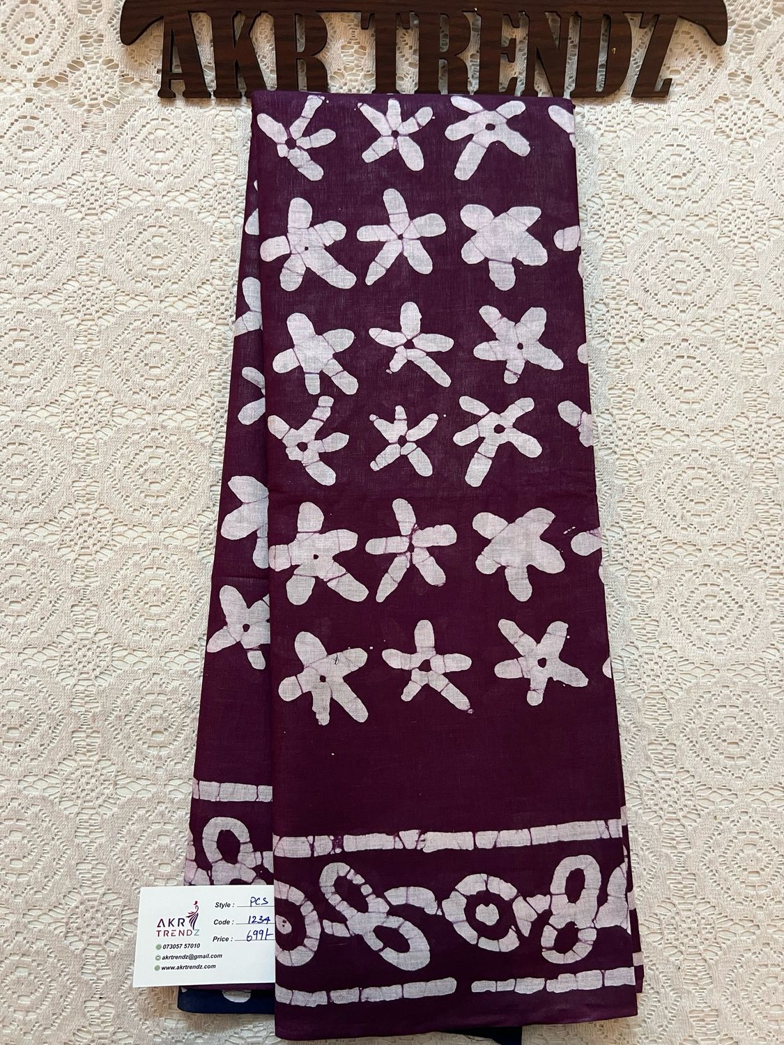 Batik Pure Cotton Sarees