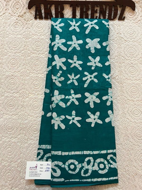 Batik Pure Cotton Sarees
