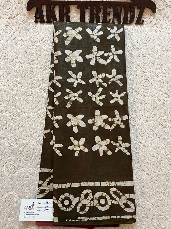 Batik pure Cotton Sarees