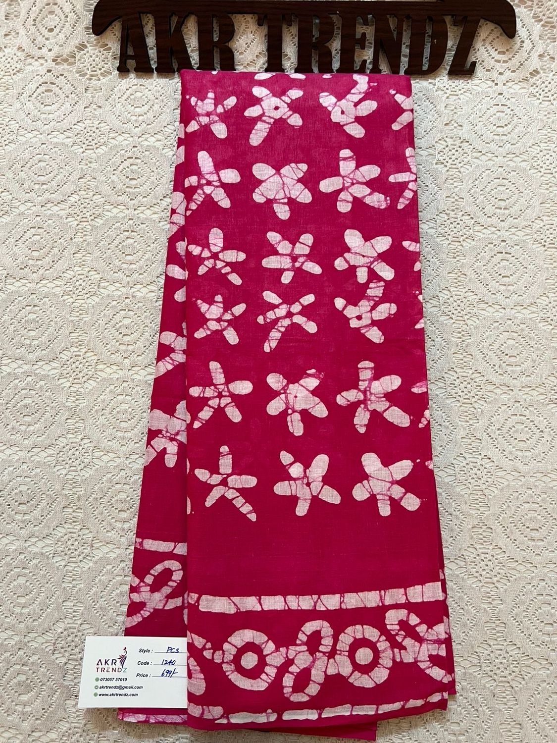 Batik Pure Cotton Sarees