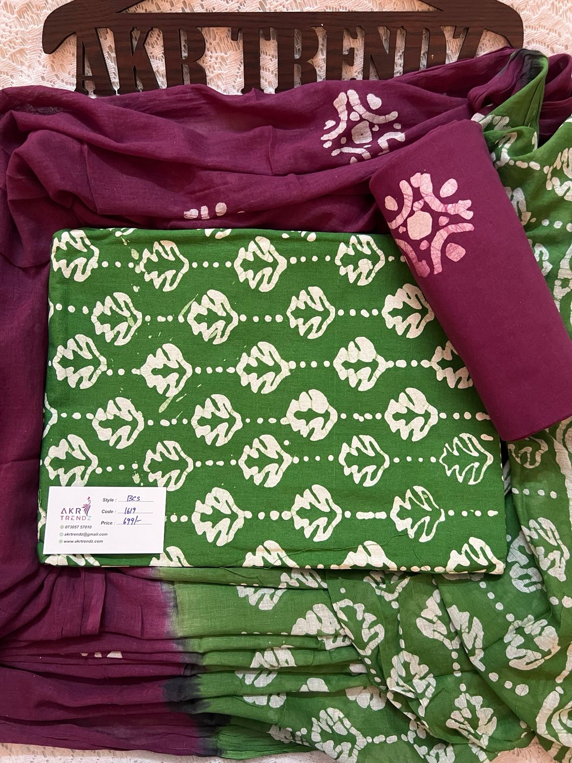 Handblock Batik Cotton Suits