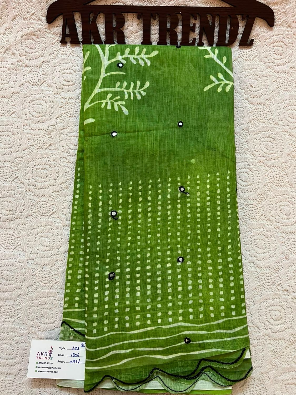 Fancy Digital Print Linen Sarees