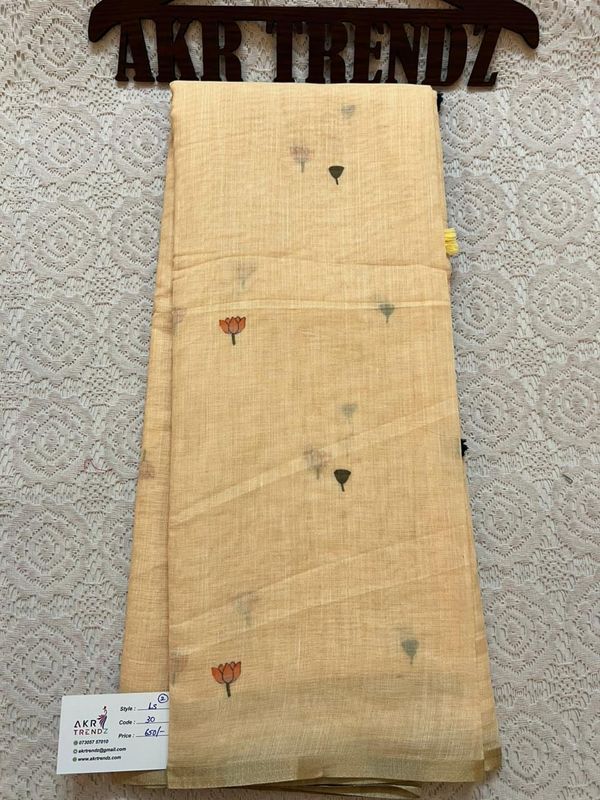 Chanderi mix Cotton Sarees