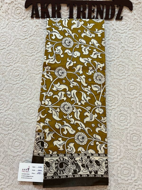 Kalamkari Printed Silk Sarees