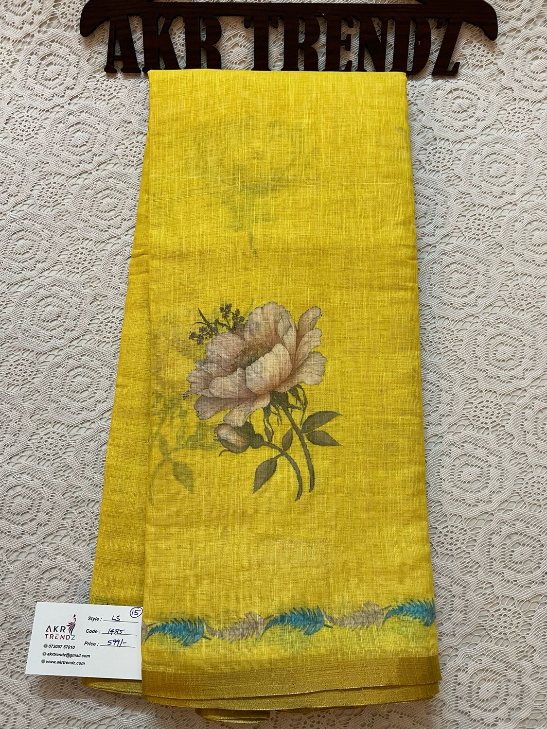 Fancy Linen Cotton Sarees